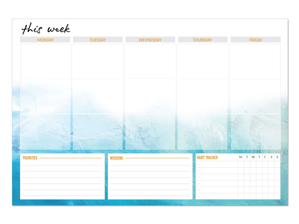Weekly Planning Notepad Weekly Planning Notepad