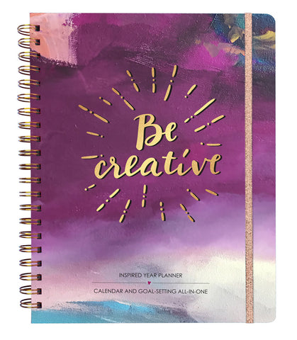2019 Inspired Year Planner Hardcover - Be Creative