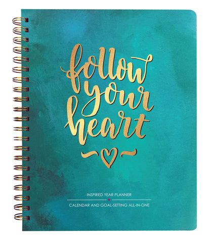2019 Inspired Year Planner Softcover - Follow Your Heart