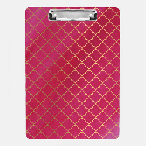 Inspired to Create Clipboard | Pink Scallop