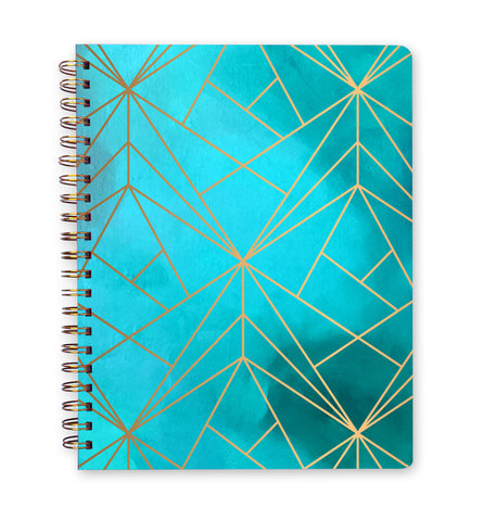 Inspired to Create Journal | Small - Aqua Prism