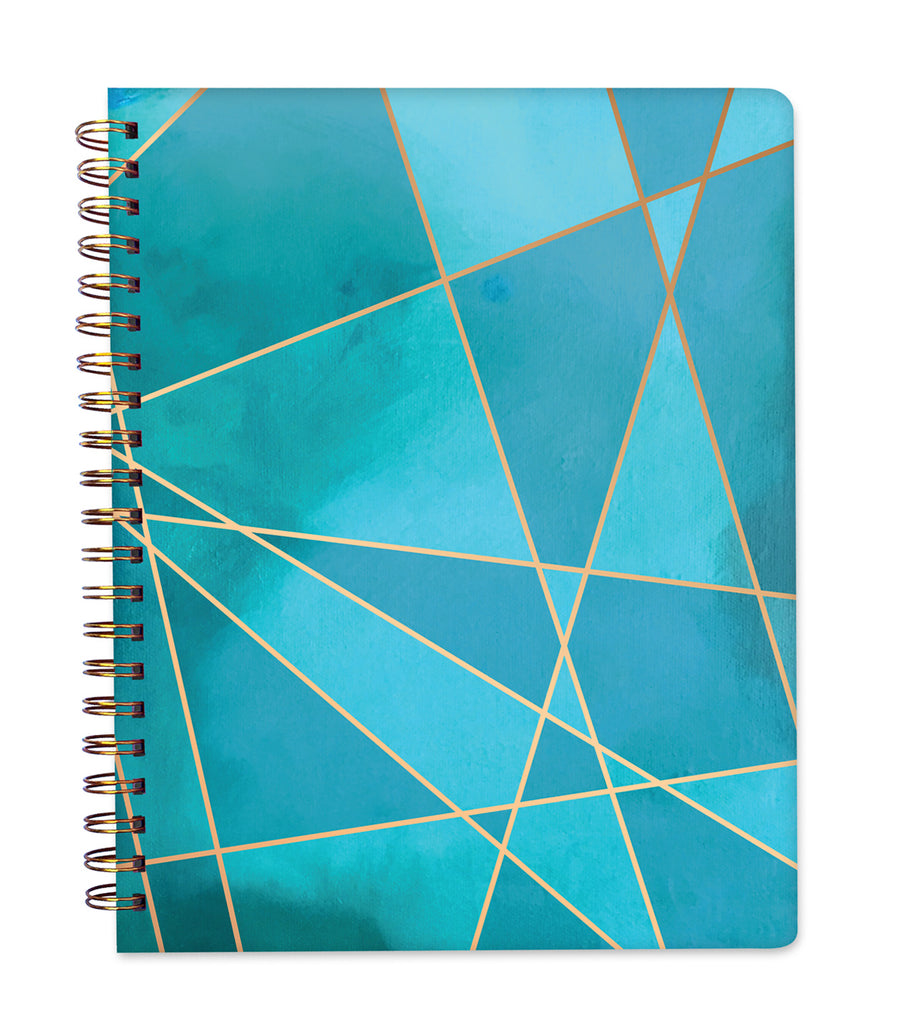 2019 Inspired Year Planner Softcover | Large - Aqua Fragment