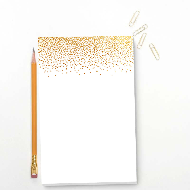 Gold Dots Memo Pad